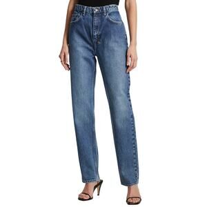 Ksubi Playback Jeans Kosmic Blue European Rigid Denim Relaxed High Waist NWT